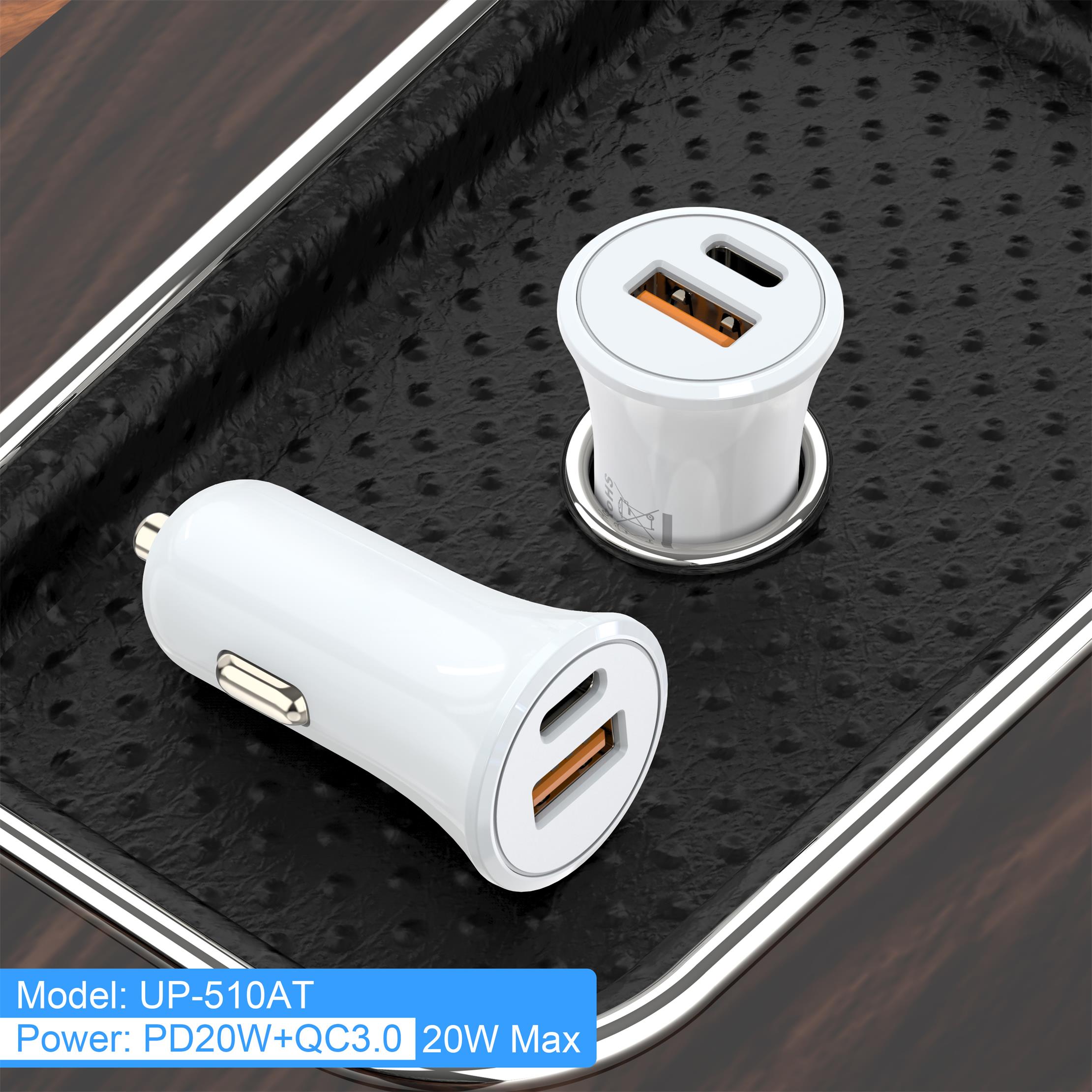 20W PD+QC3.0 Dual Port Car Charger